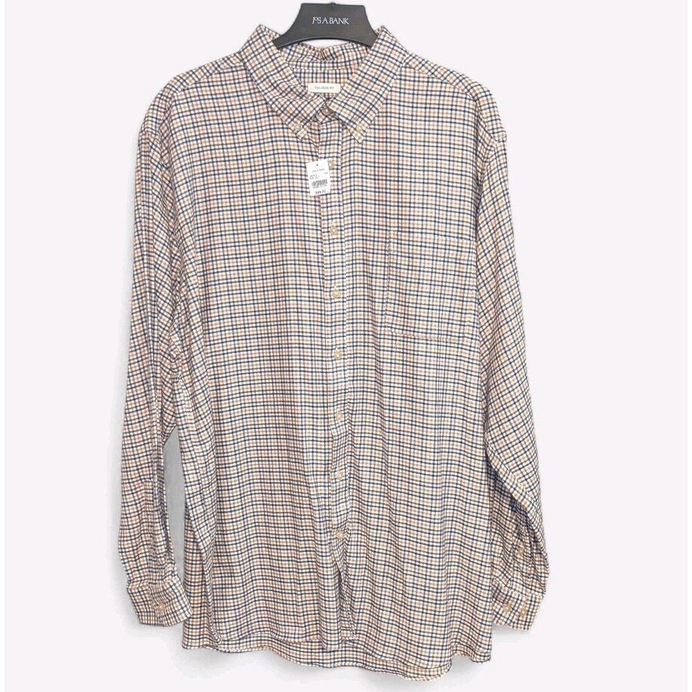 Jos. A Bank 2XLT Plaid Button Down Shirt NWT